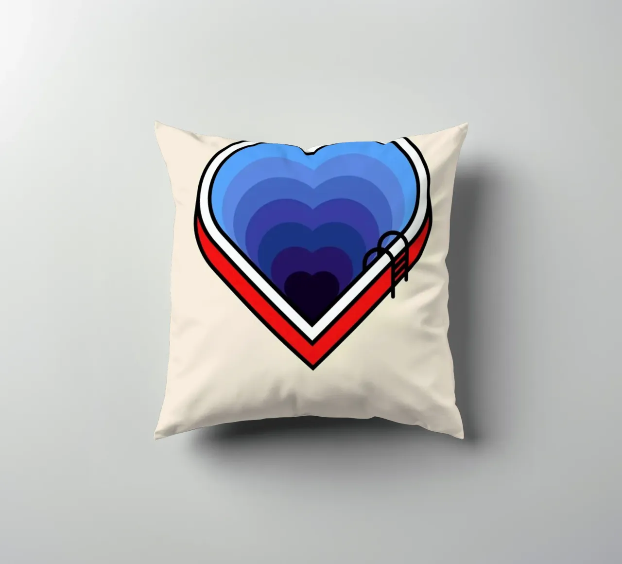 How Deep is your Love cuscino da Viktor Hertz