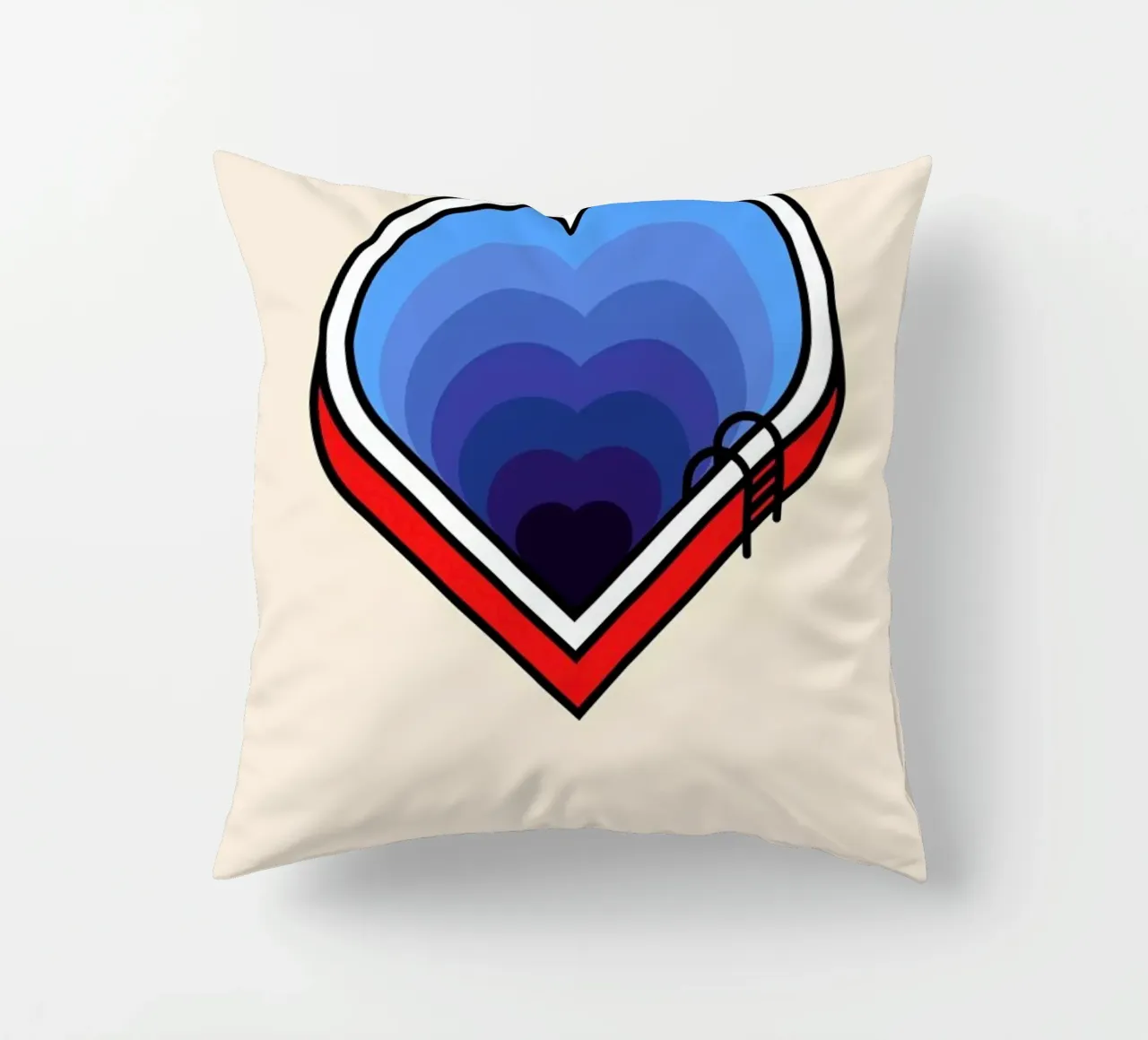 How Deep is your Love cuscino da Viktor Hertz