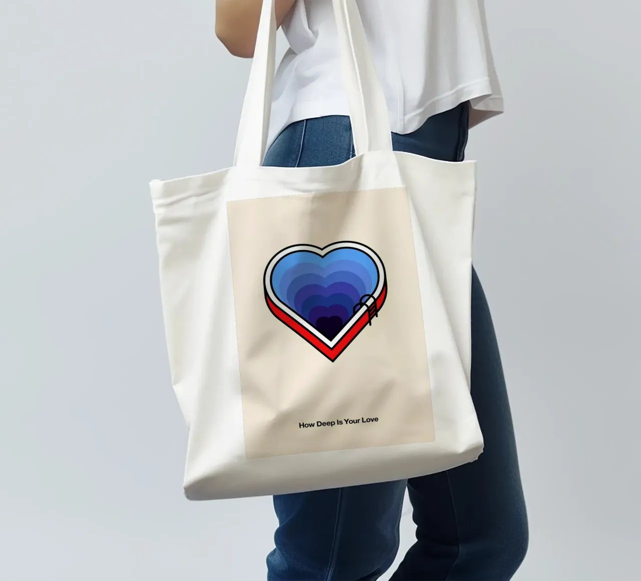 How Deep is your Love borsa in juta da Viktor Hertz