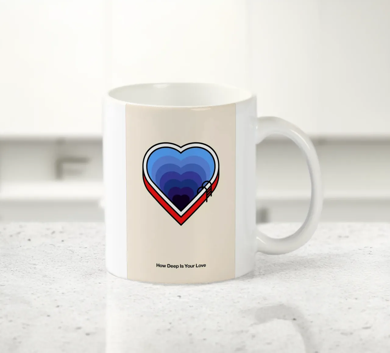 How Deep is your Love tazza in ceramica da Viktor Hertz