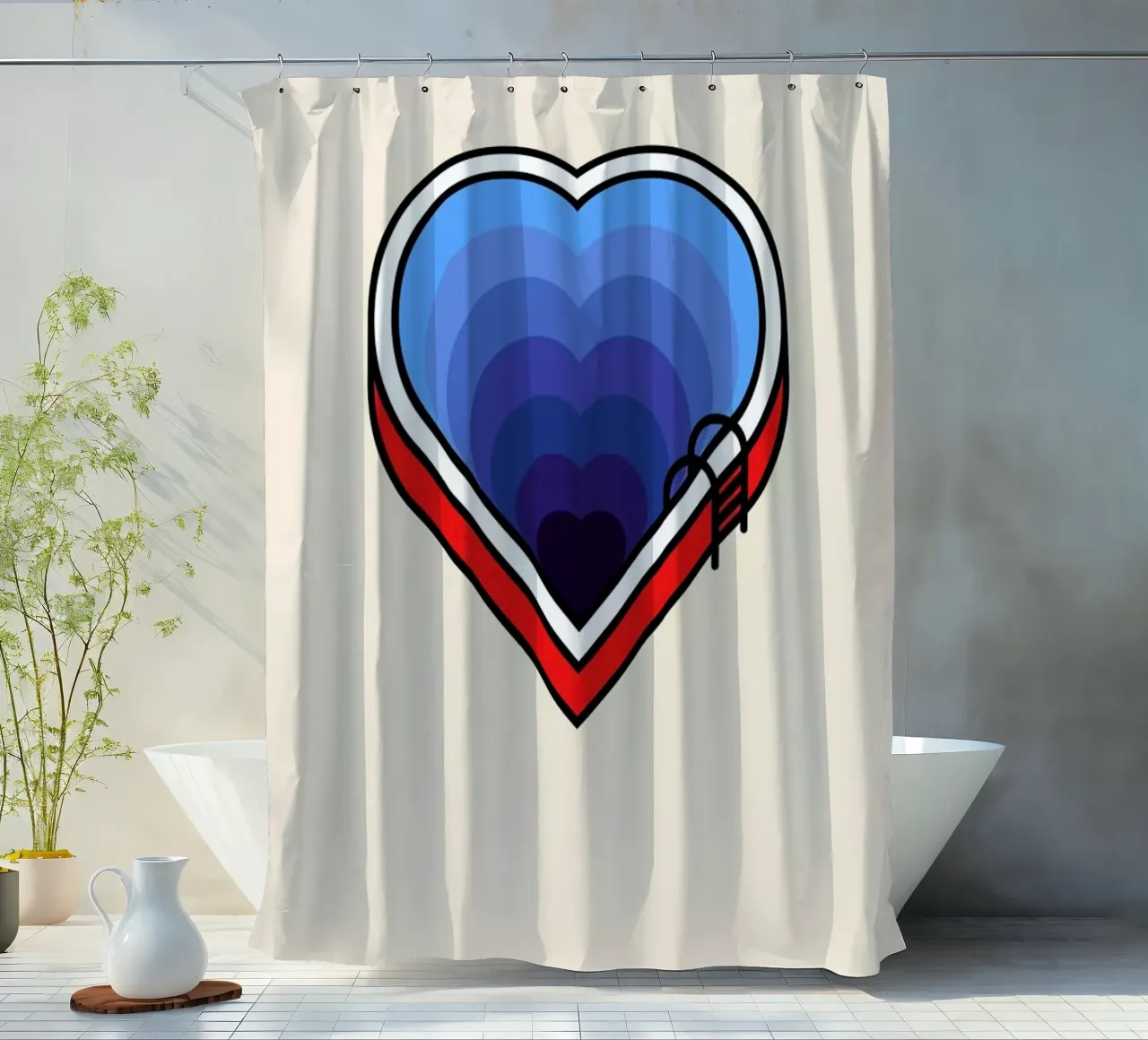 How Deep is your Love tenda da doccia da Viktor Hertz