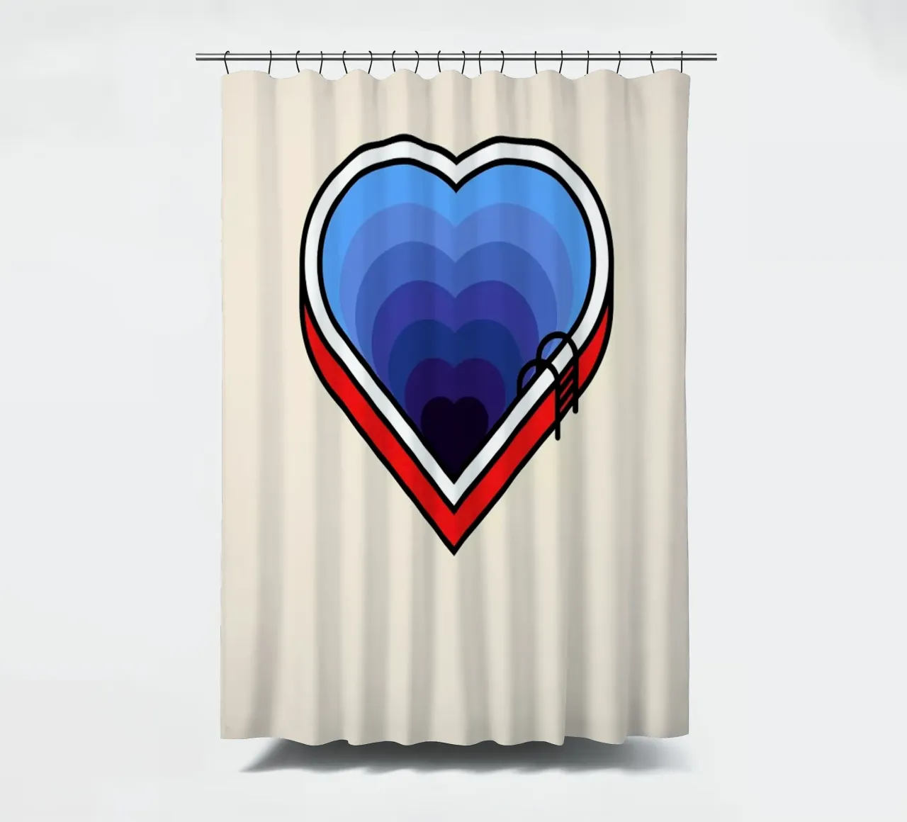 How Deep is your Love tenda da doccia da Viktor Hertz