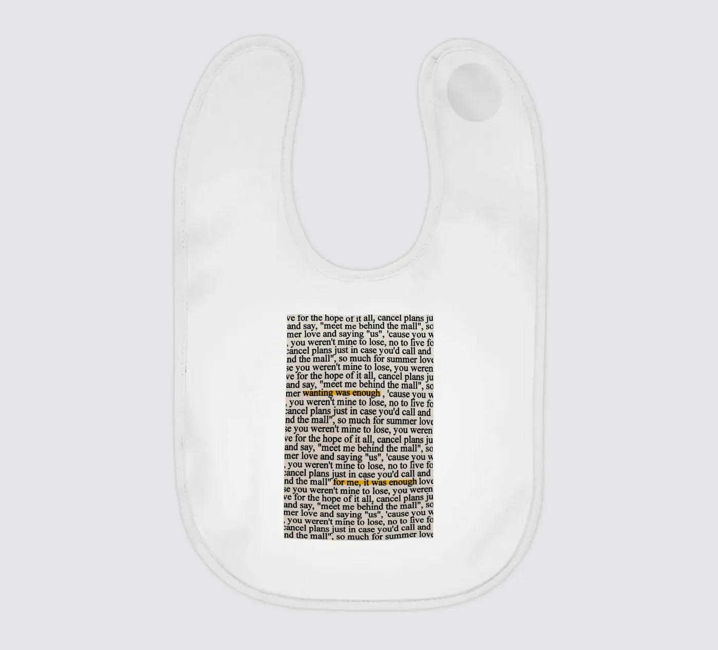 tolerateit baby slabbetje van mazzihanq