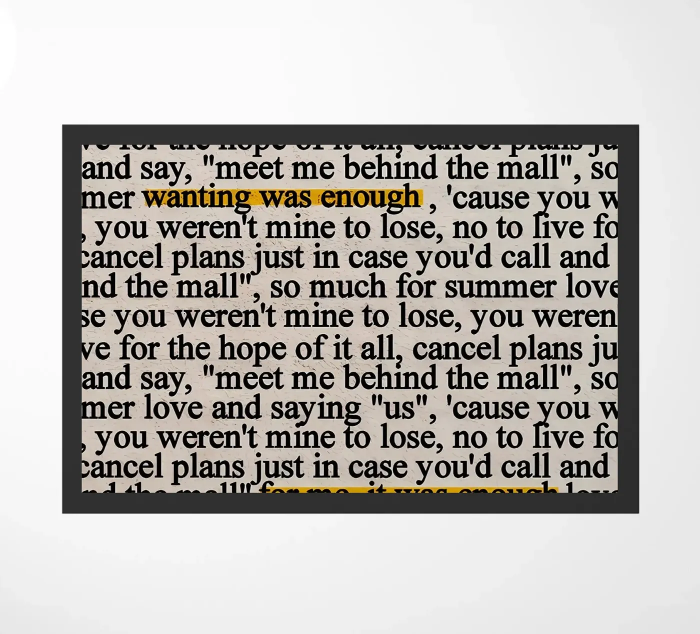 tollerare zerbino da mazzihanq