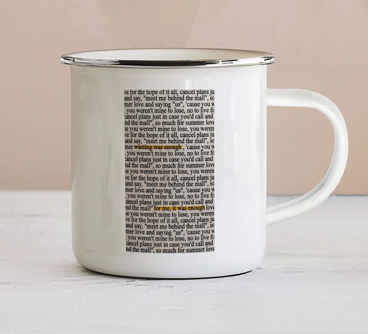 tollerare tazza in smalto da mazzihanq
