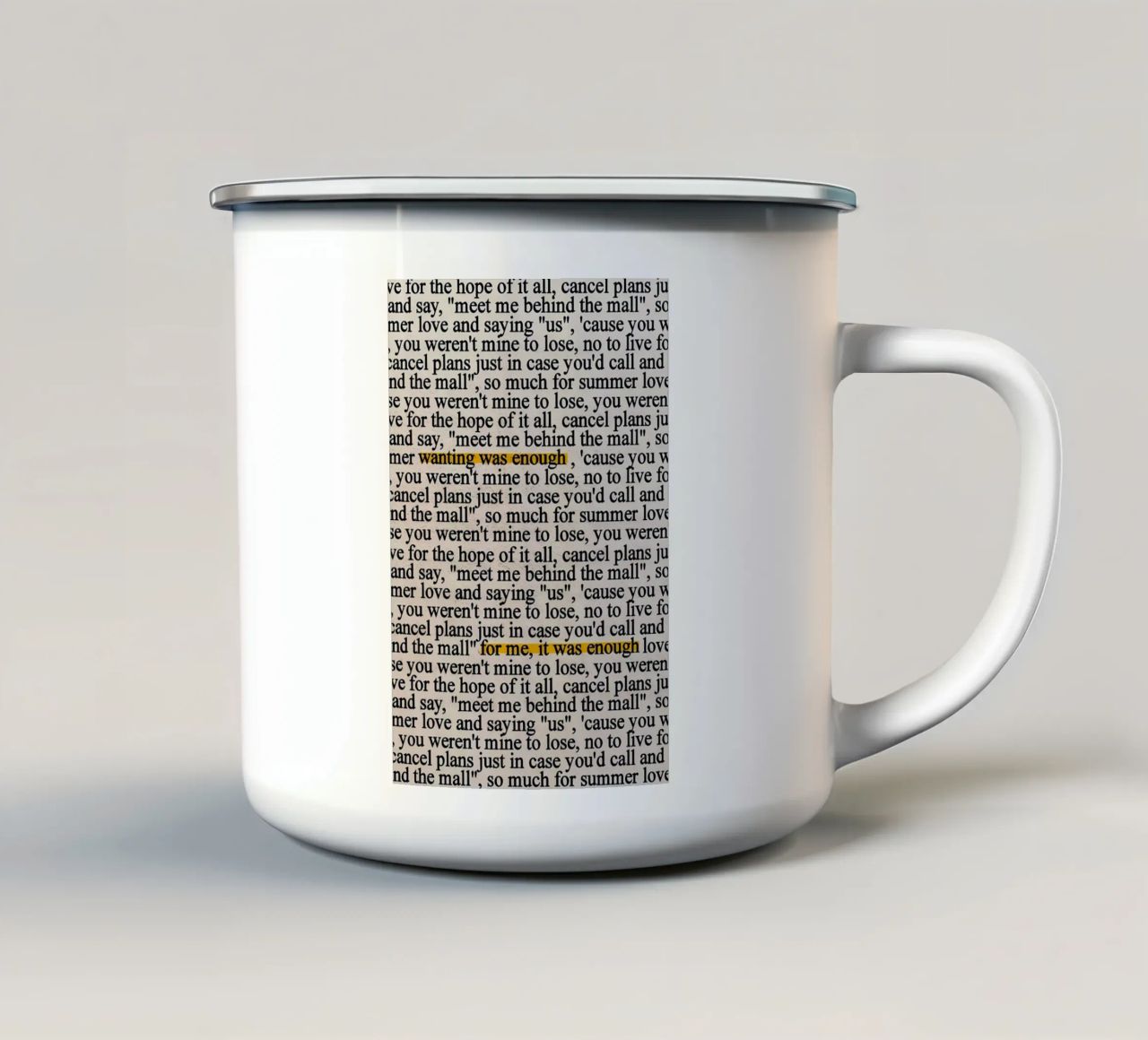 tollerare tazza in smalto da mazzihanq