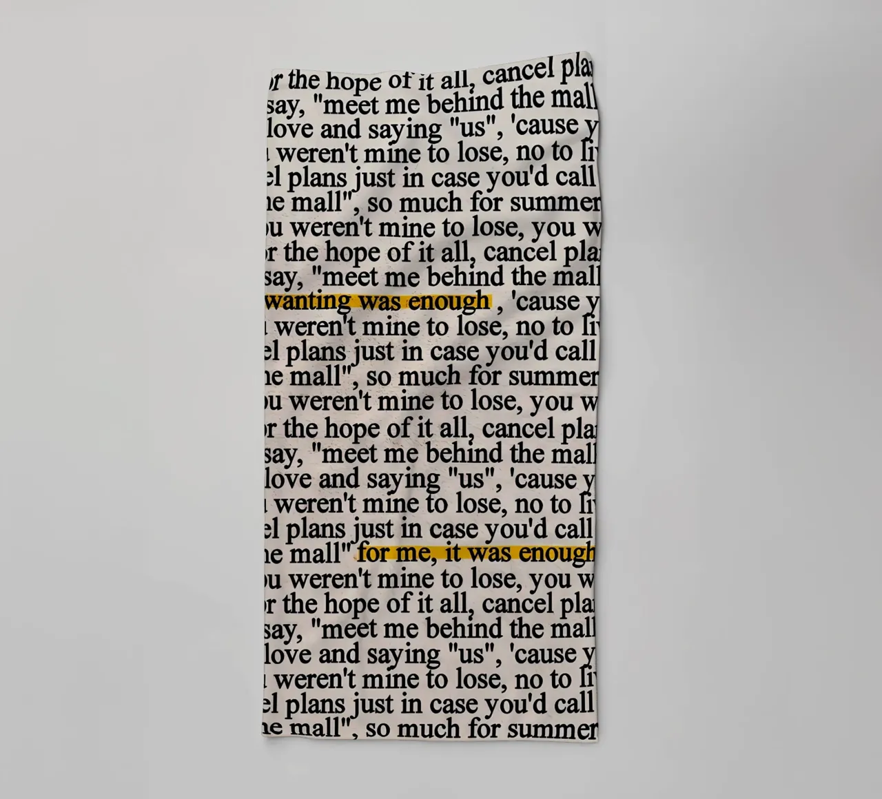 tolerateit towel by mazzihanq