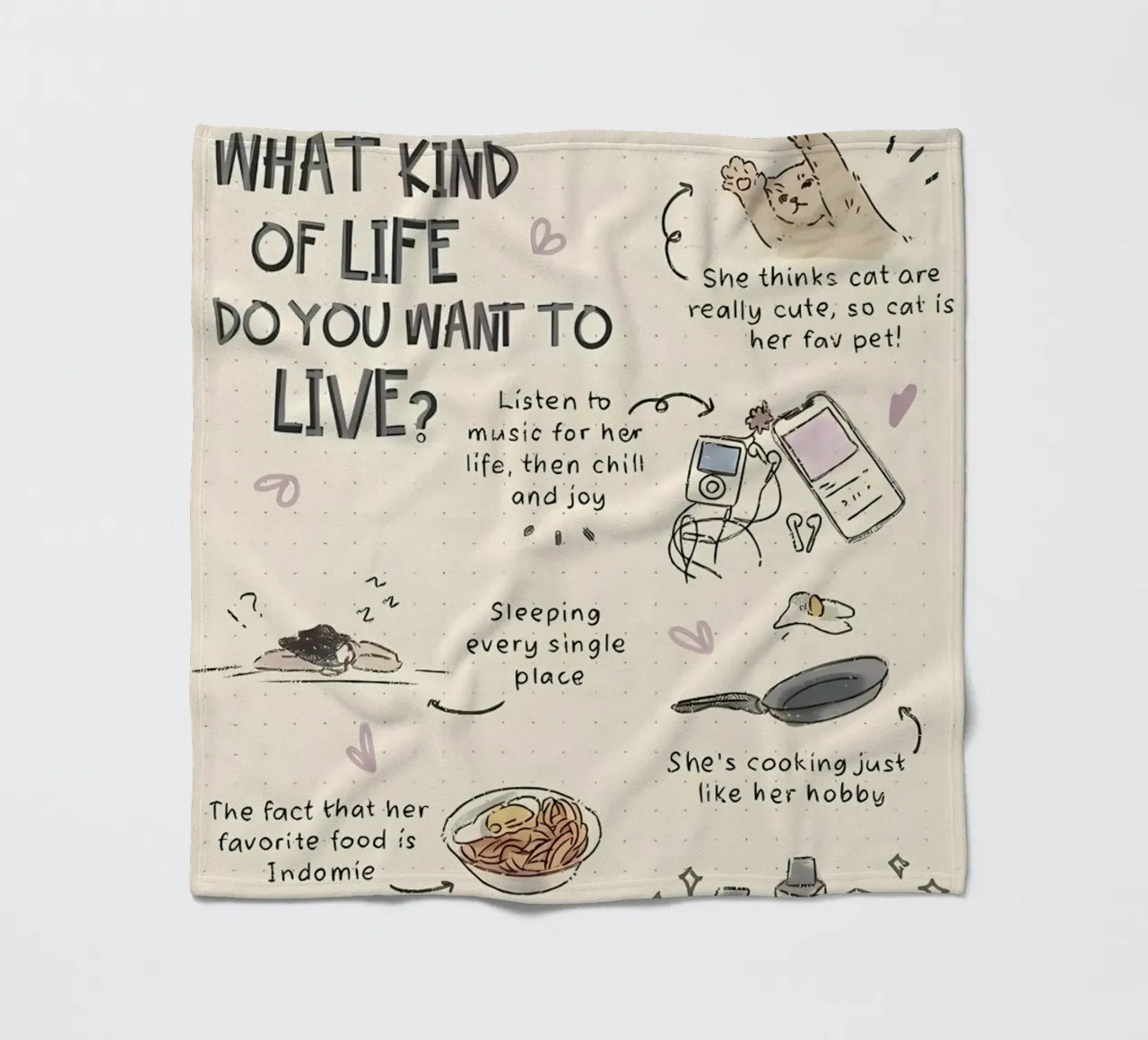what kind of mind to understand fleece blanket by mazzihanq