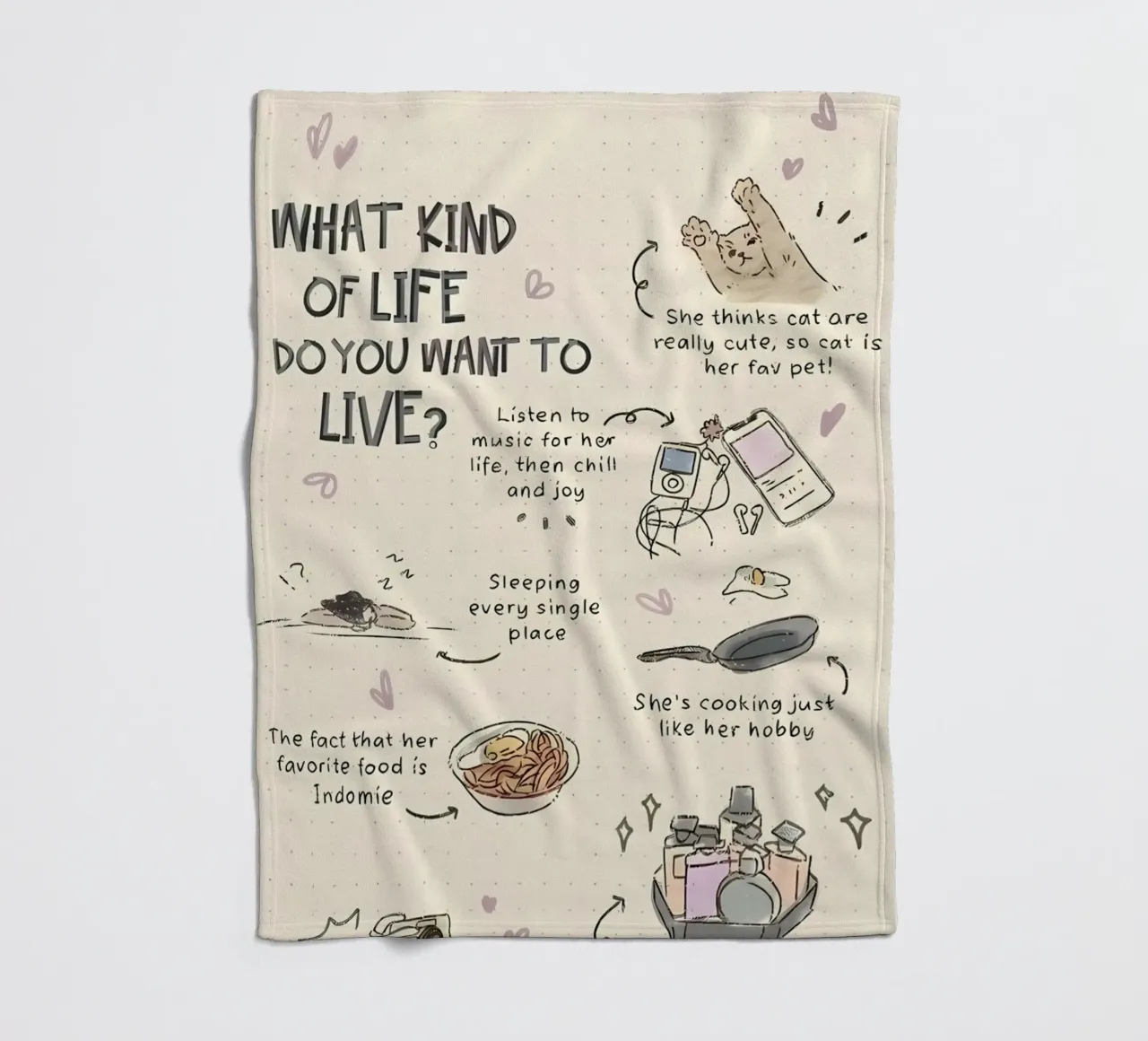 what kind of mind to understand fleece blanket by mazzihanq