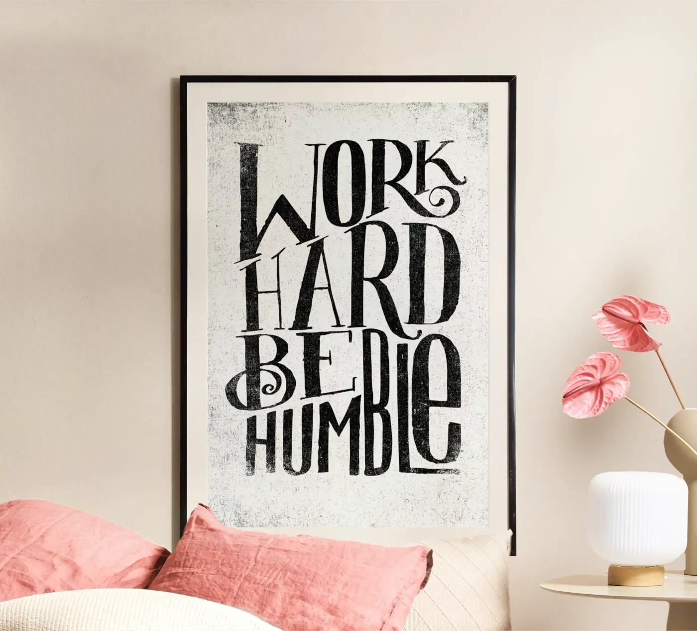 work hard be humble poster da Matthew Taylor Wilson