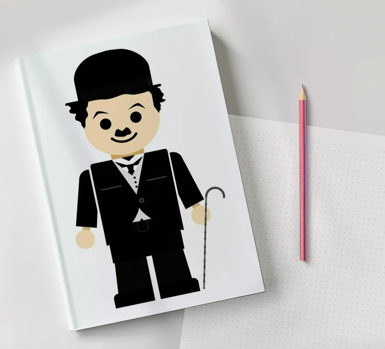 Chaplin Toy Notizbuch von Rafa Gomes