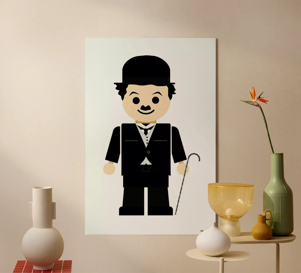 Chaplin Toy plexiglass da Rafa Gomes