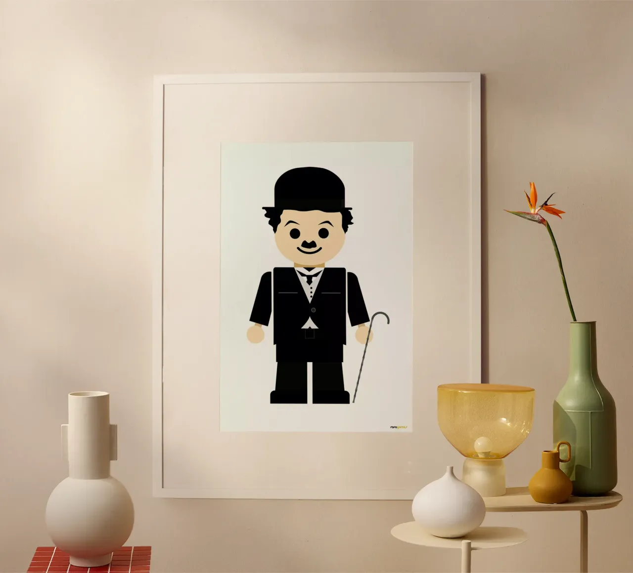 Chaplin Toy poster by Rafa Gomes