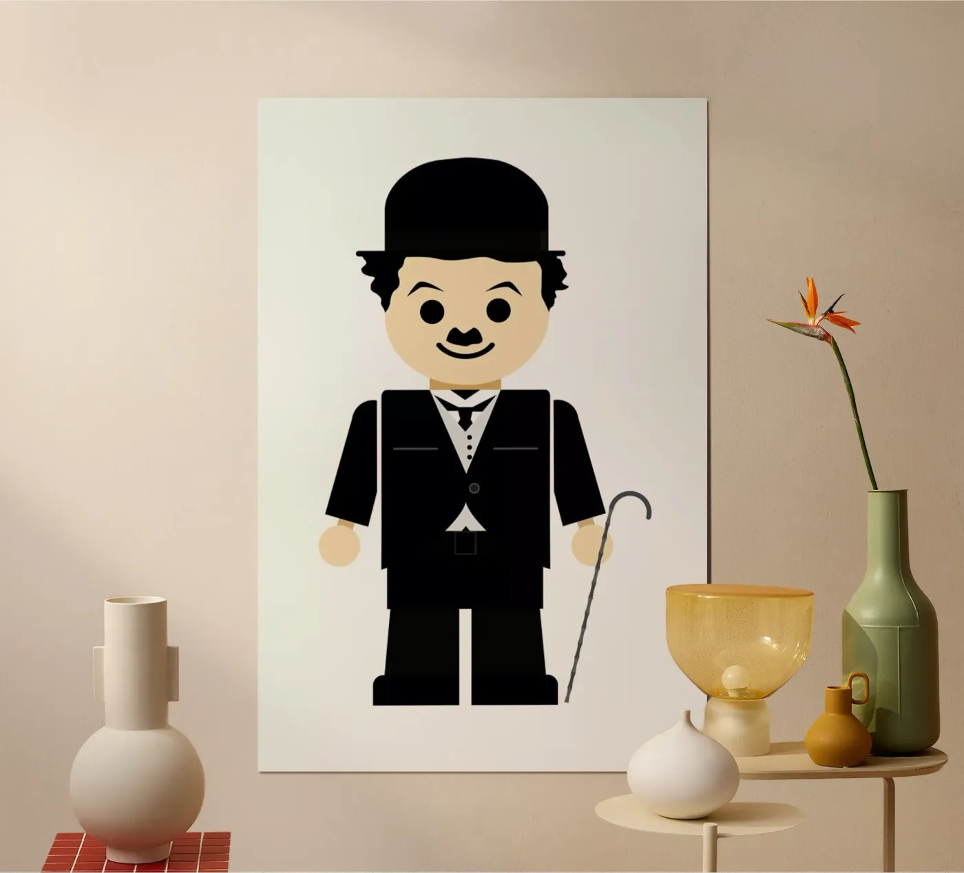 Chaplin Toy poster van Rafa Gomes
