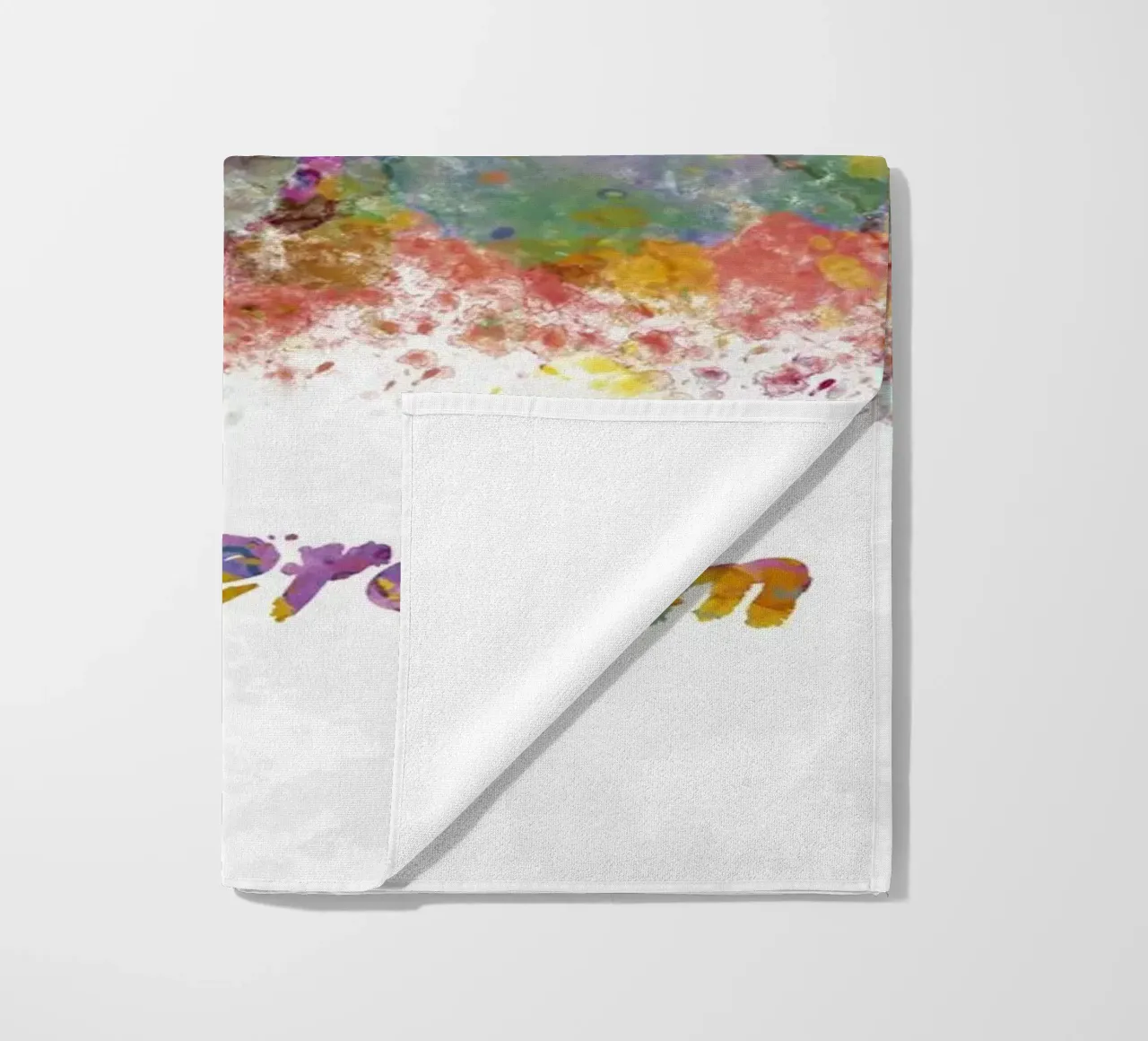 Lo skyline di Amsterdam in acquerello telo mare da 🎁 ARTVI-SHOP