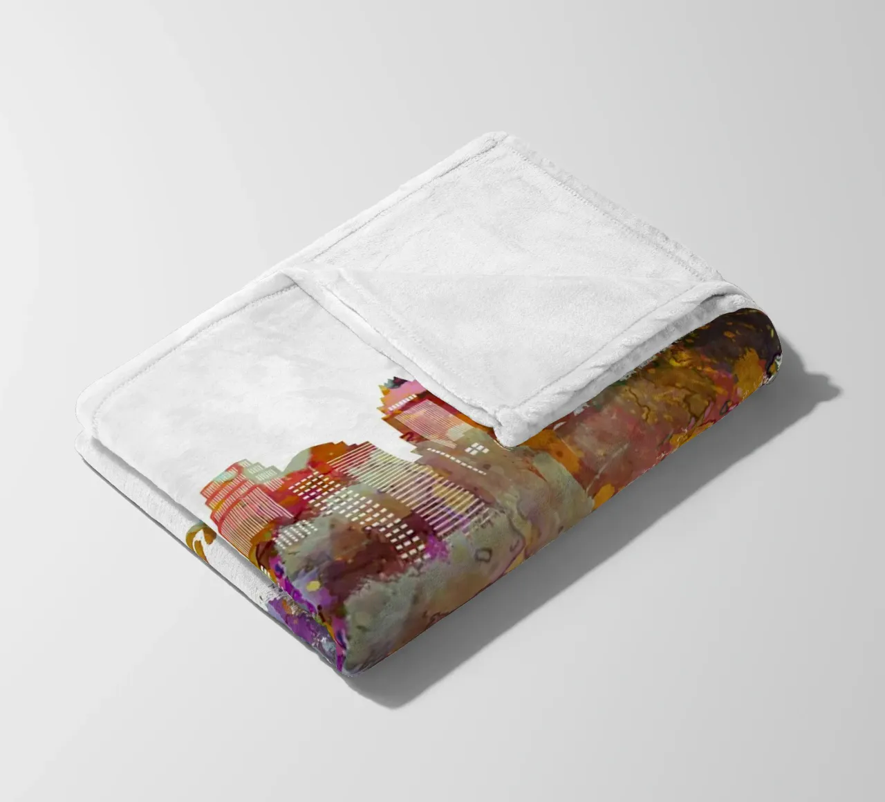 Lo skyline di Austin in acquerello coperta in pile da ARTVI-SHOP