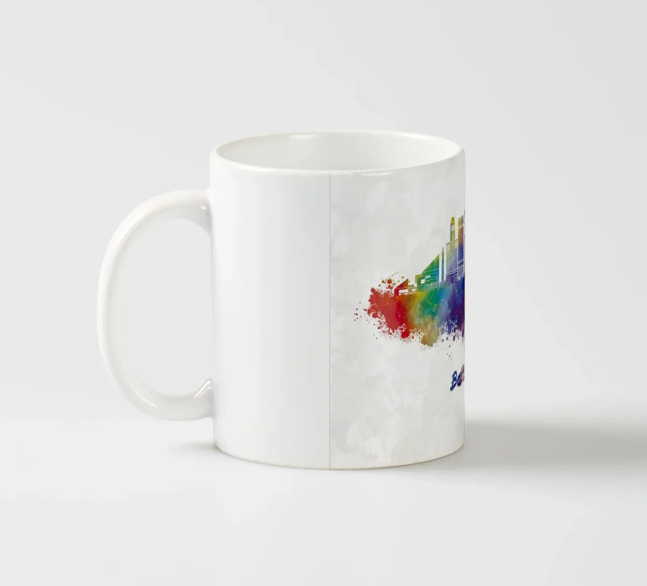 Lo skyline di Baltimora in acquerello tazza in ceramica da ARTVI-SHOP