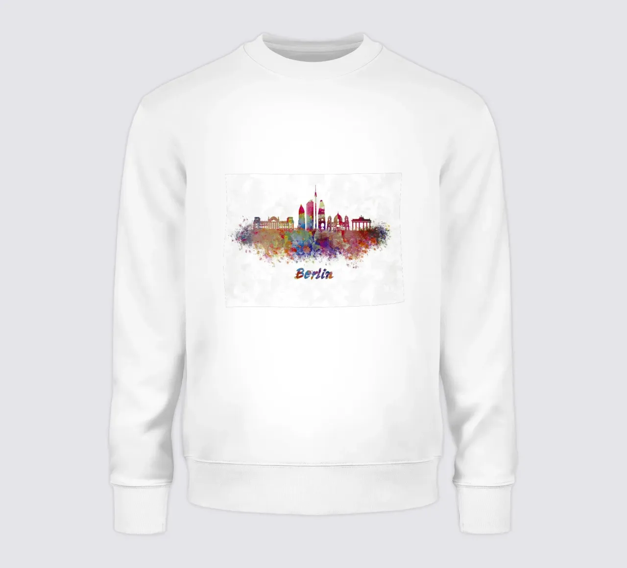 Lo skyline di Berlino in acquerello felpa da ARTVI-SHOP