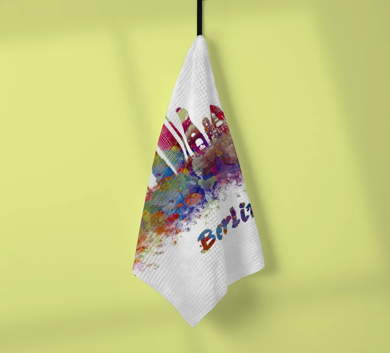 Lo skyline di Berlino in acquerello canovaccio da cucina da 🎁 ARTVI-SHOP