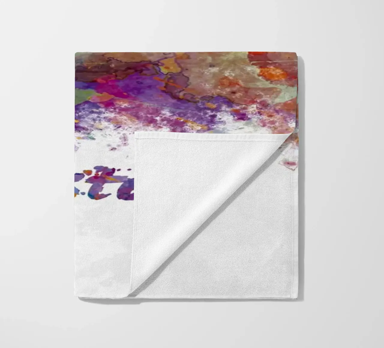 Lo skyline di Boston in acquerello telo mare da 🎁 ARTVI-SHOP