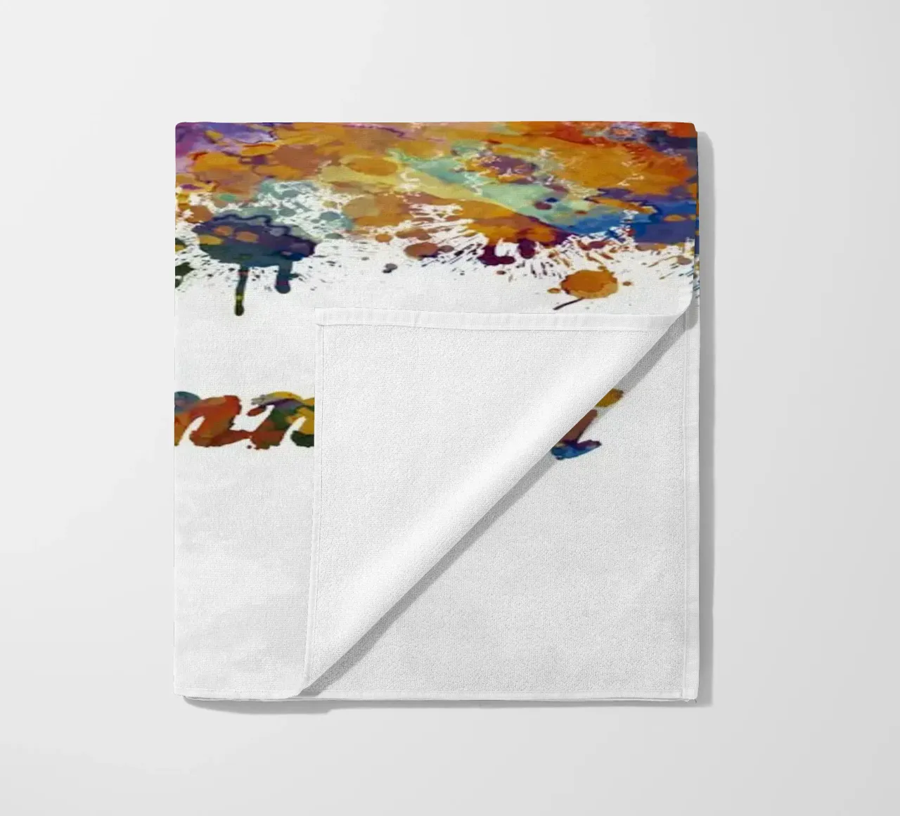 Lo skyline di Cincinnati in acquerello telo mare da ARTVI-SHOP