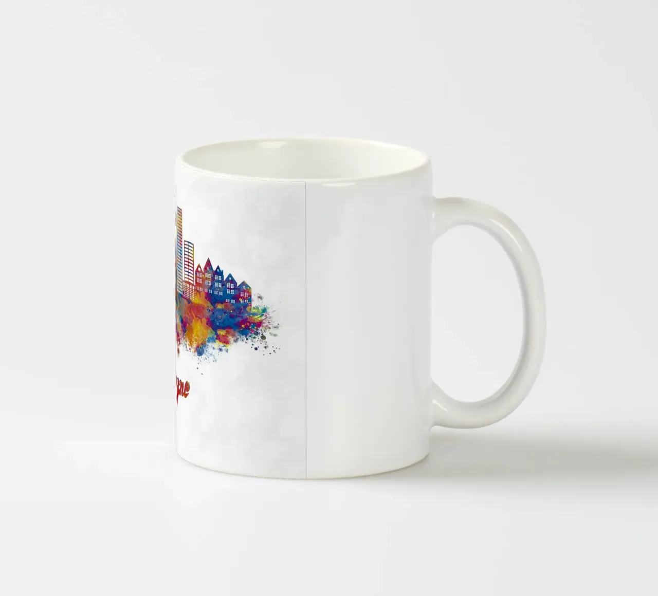 Lo skyline di Colonia in acquerello tazza in ceramica da ARTVI-SHOP
