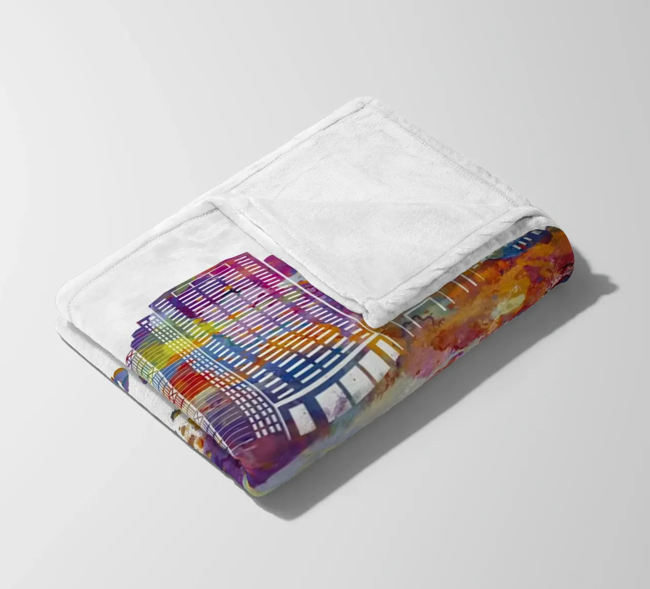 Lo skyline di Colombo in acquerello coperta in pile da ARTVI-SHOP
