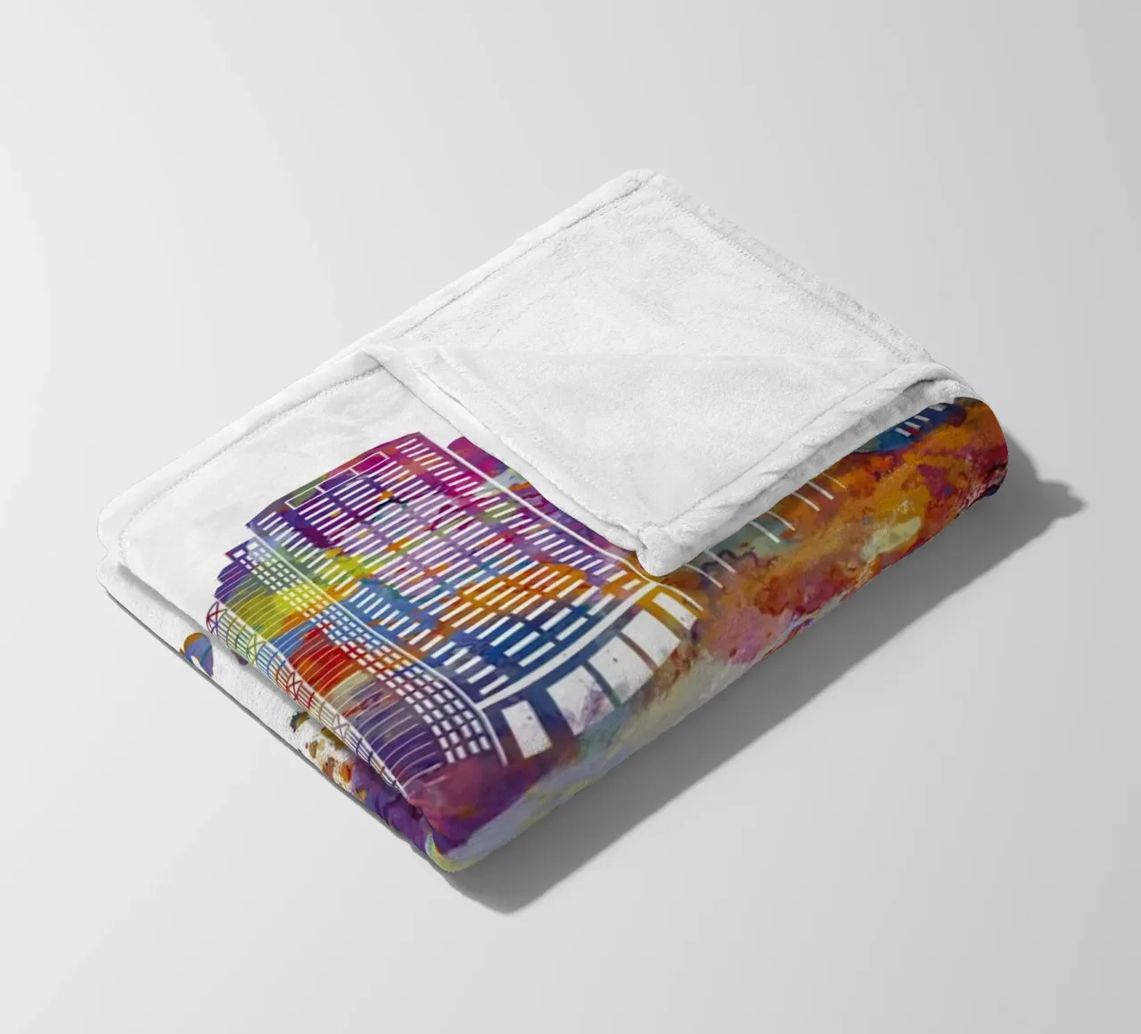 Lo skyline di Colombo in acquerello coperta in pile da ARTVI-SHOP