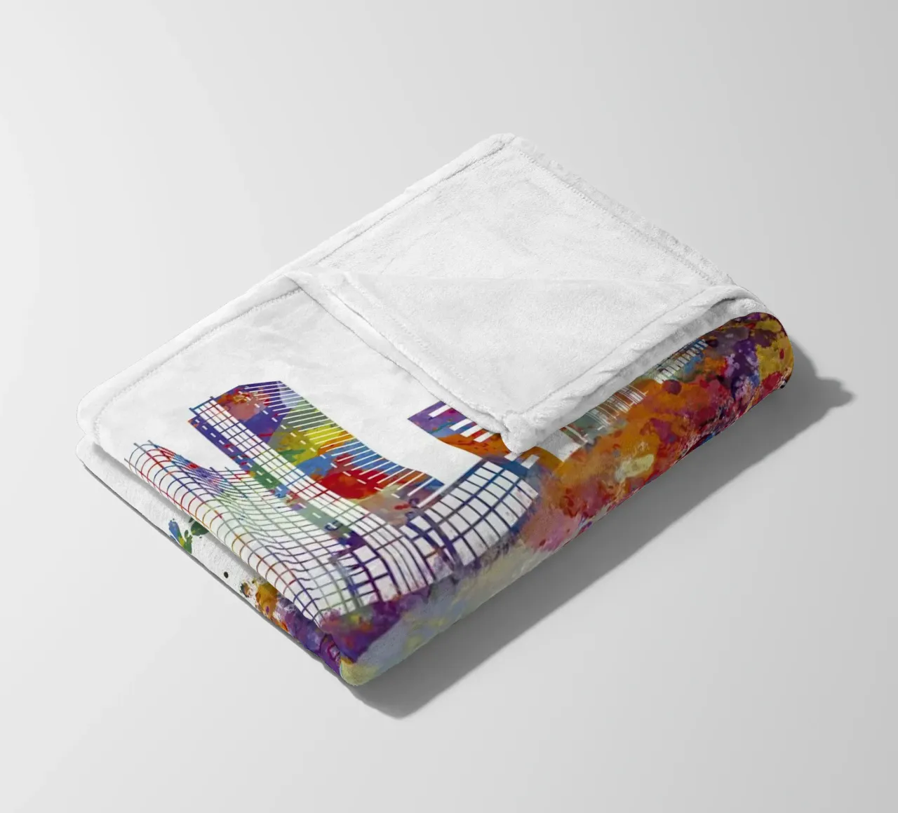 Lo skyline di Copenaghen in acquerello coperta in pile da ARTVI-SHOP