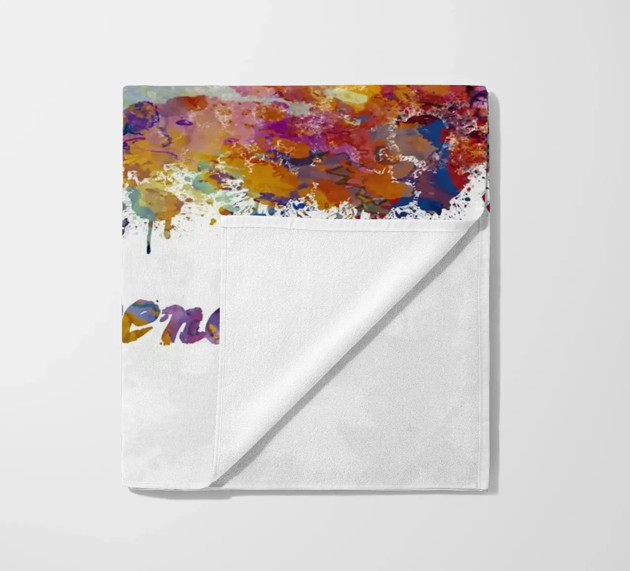 Lo skyline di Firenze in acquerello telo mare da ARTVI-SHOP