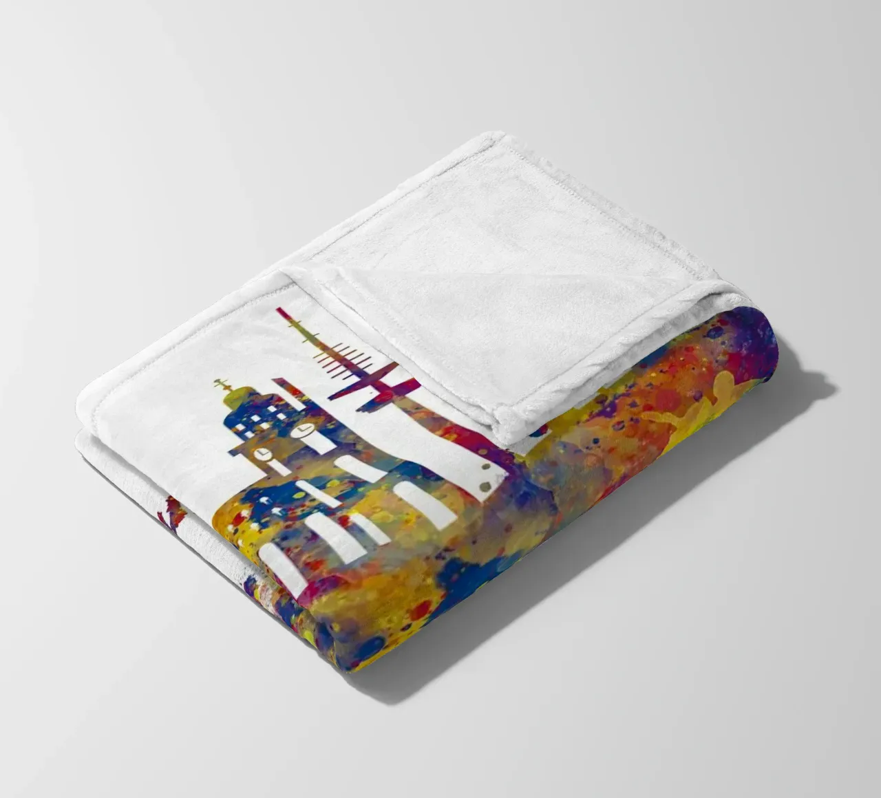 Lo skyline di Amburgo in acquerello coperta in pile da ARTVI-SHOP