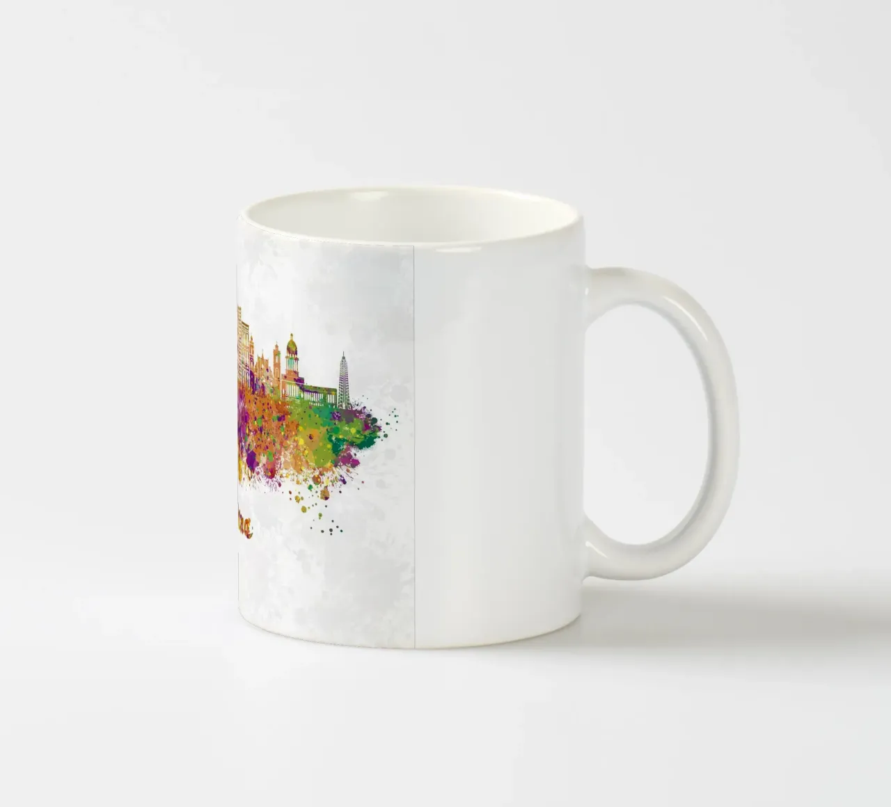 Lo skyline dell'Avana in acquerello tazza in ceramica da ARTVI-SHOP