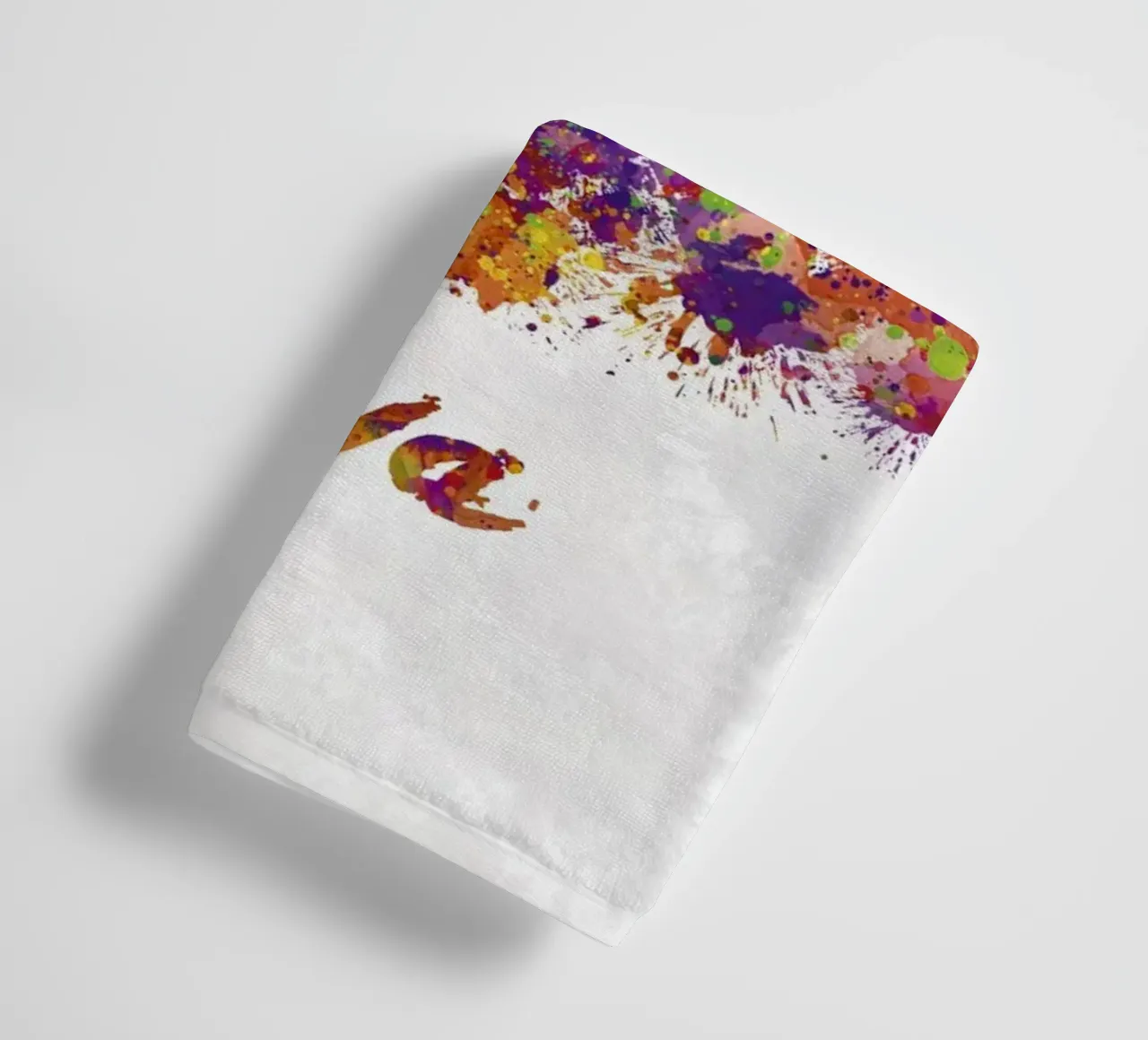 Iowa skyline in watercolor towel by 🎁 ARTVI-SHOP