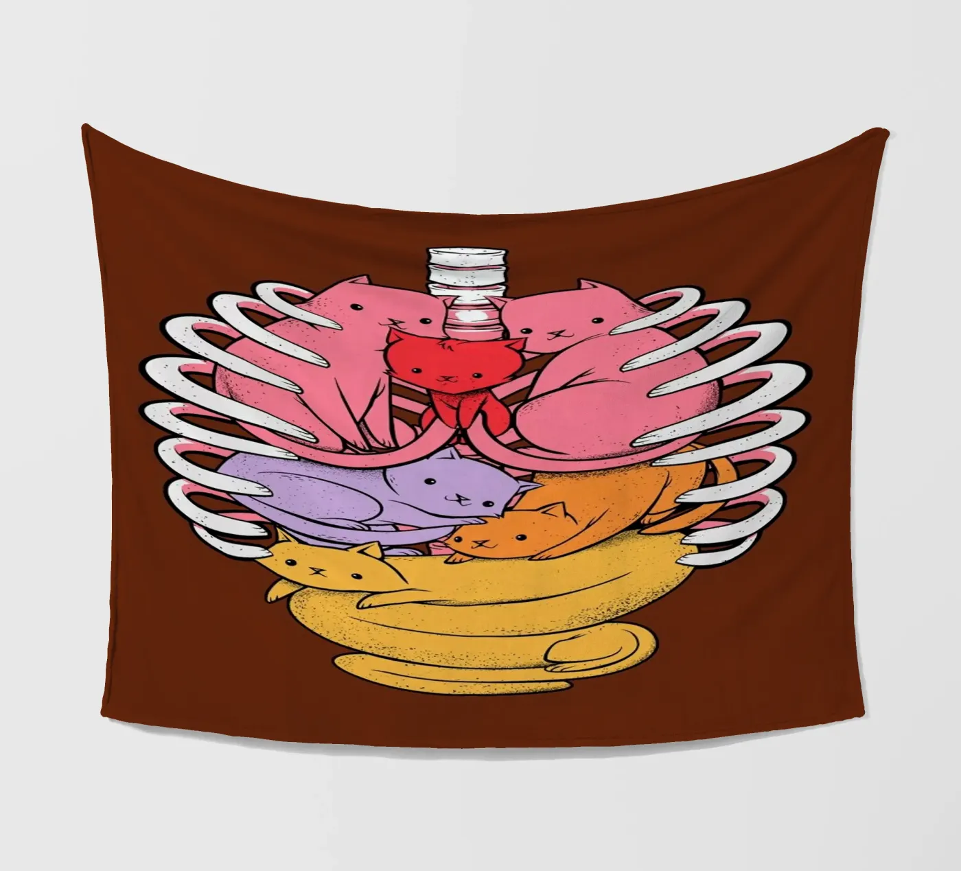 Anatomicat fleecedeken van Tobe Fonseca