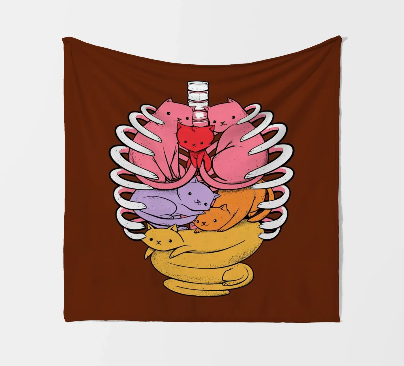 Anatomicat fleecedeken van Tobe Fonseca