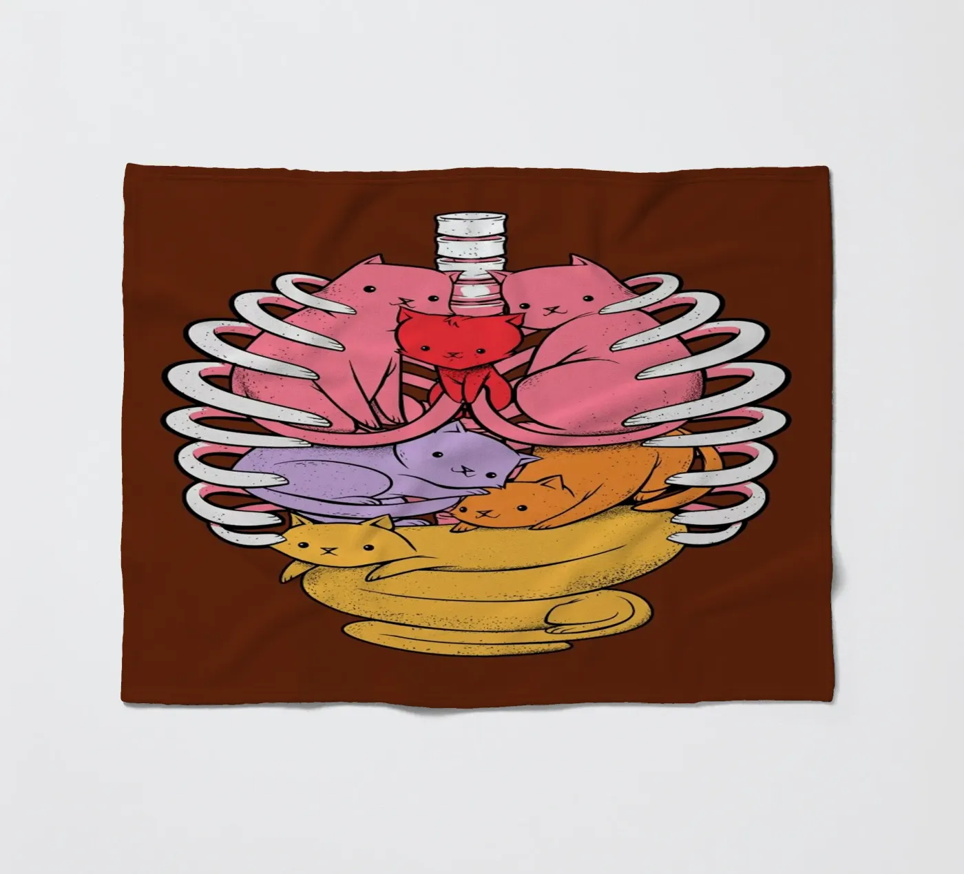 Anatomicat fleecedeken van Tobe Fonseca