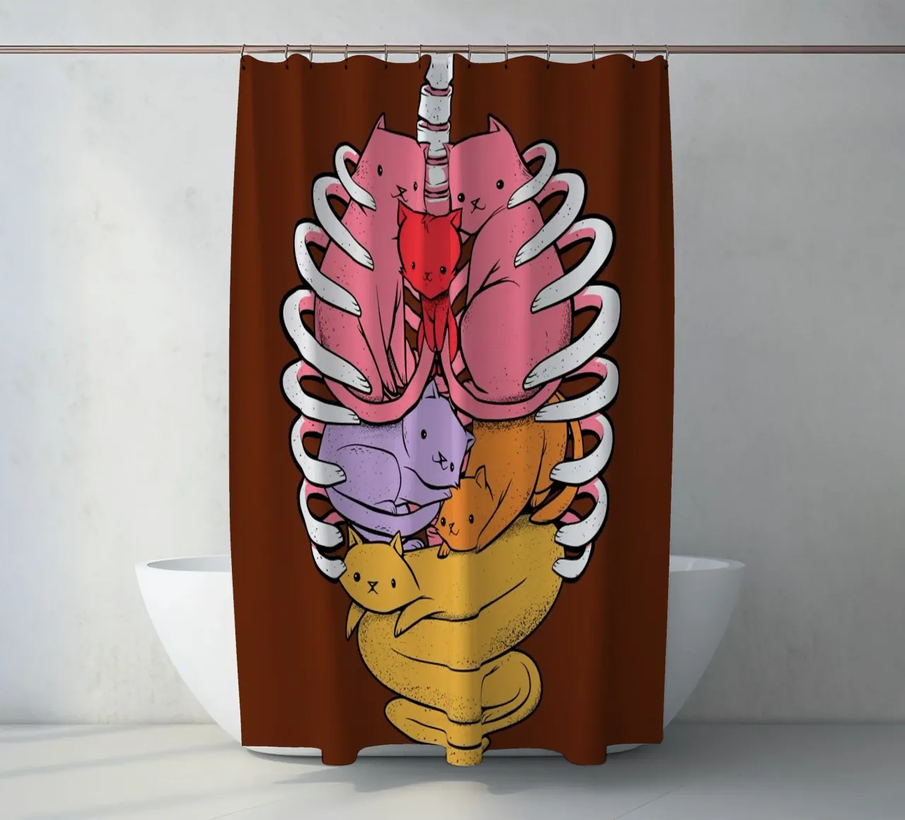 Anatomicat tenda da doccia da Tobe Fonseca