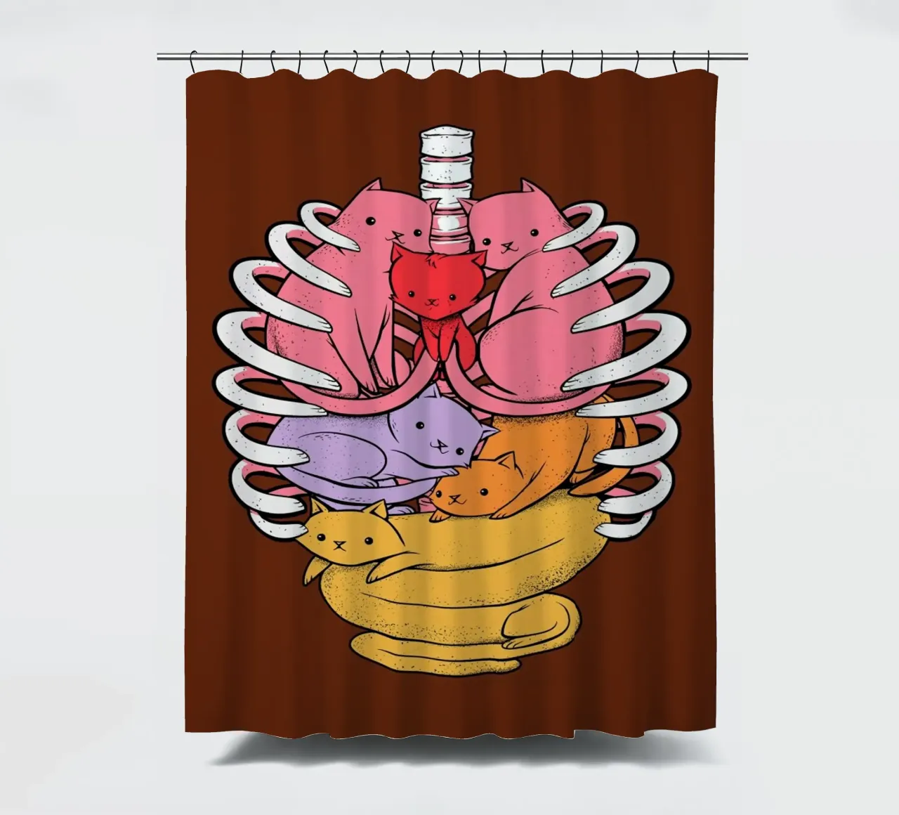 Anatomicat tenda da doccia da Tobe Fonseca