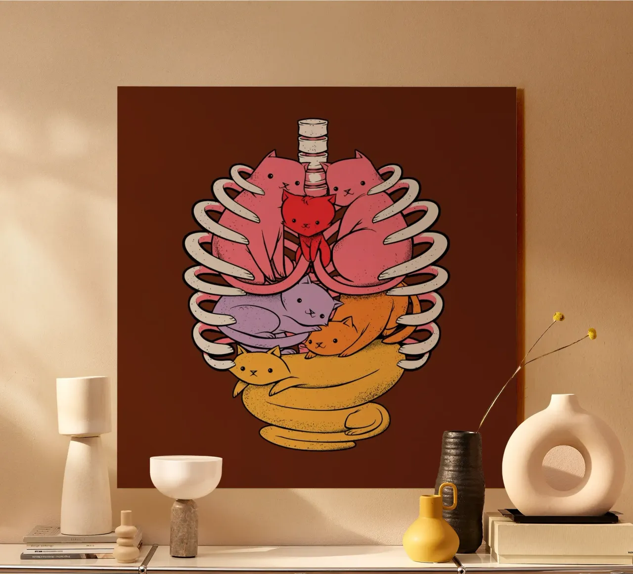 Anatomicat acrylic glass by Tobe Fonseca