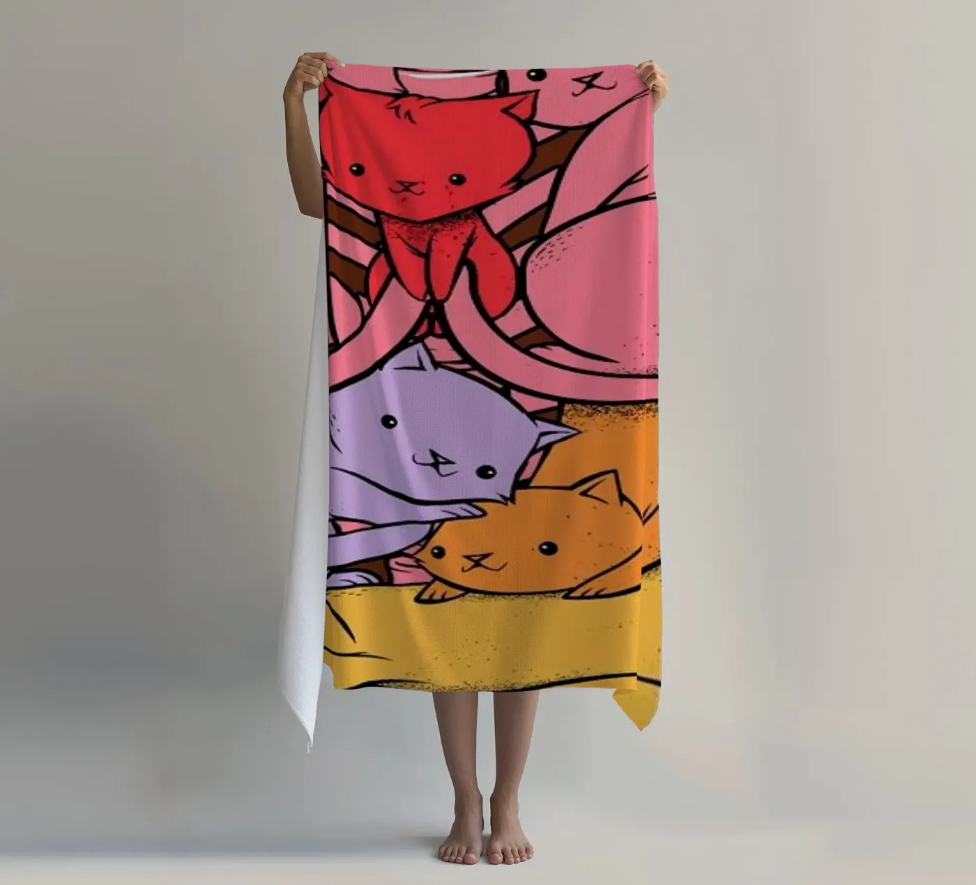 Anatomicat beach towel by Tobe Fonseca