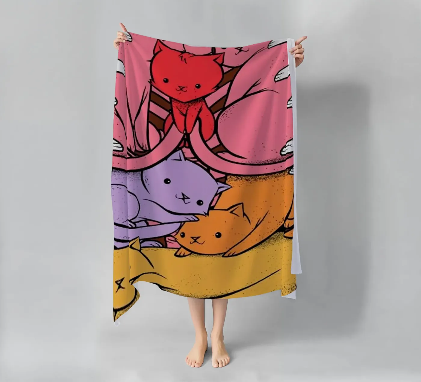 Anatomicat beach towel by Tobe Fonseca