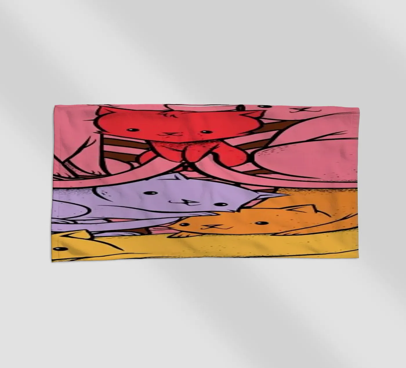 Anatomicat beach towel by Tobe Fonseca