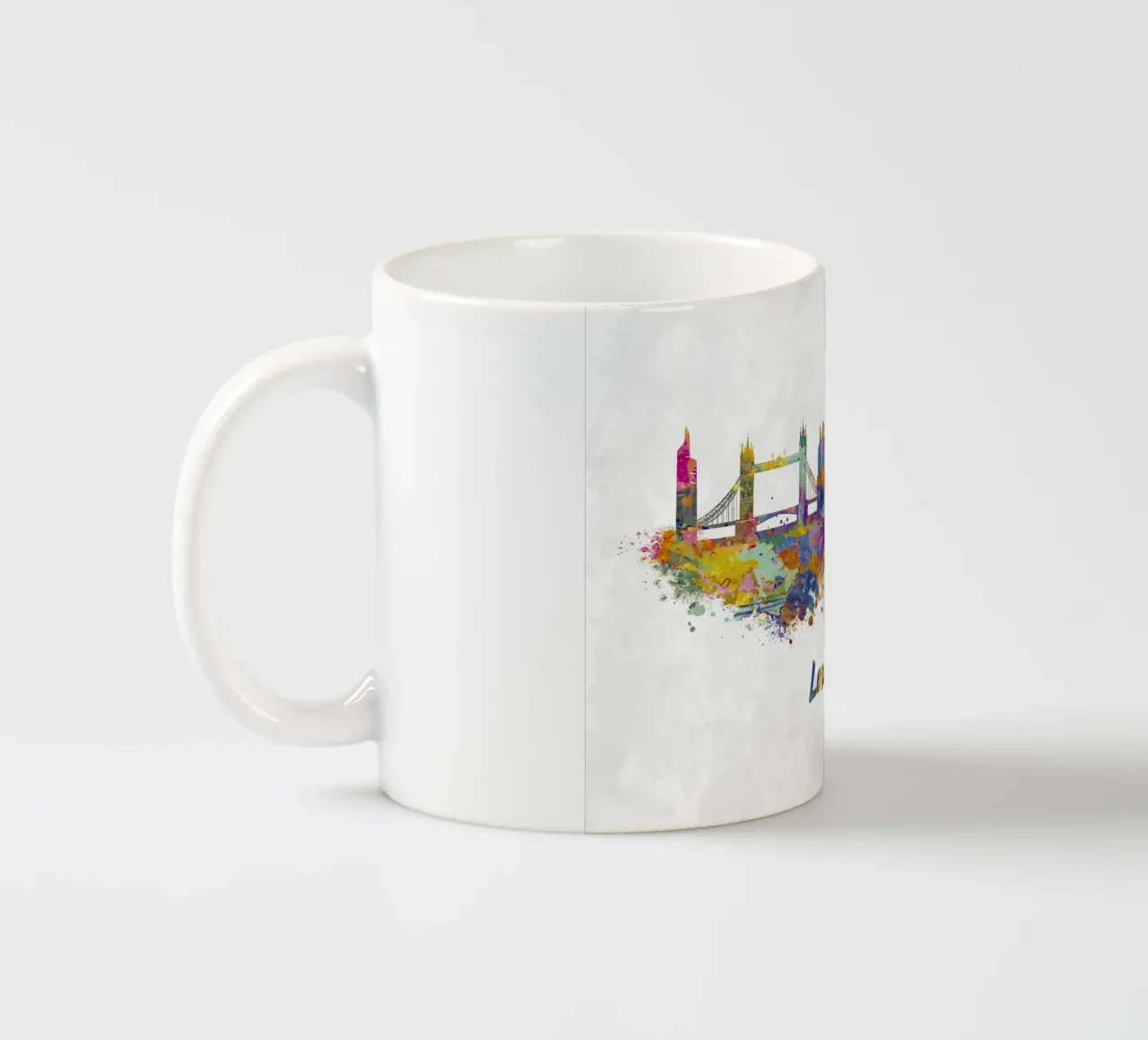 Lo skyline di Londra in acquerello tazza in ceramica da 🎁 ARTVI-SHOP