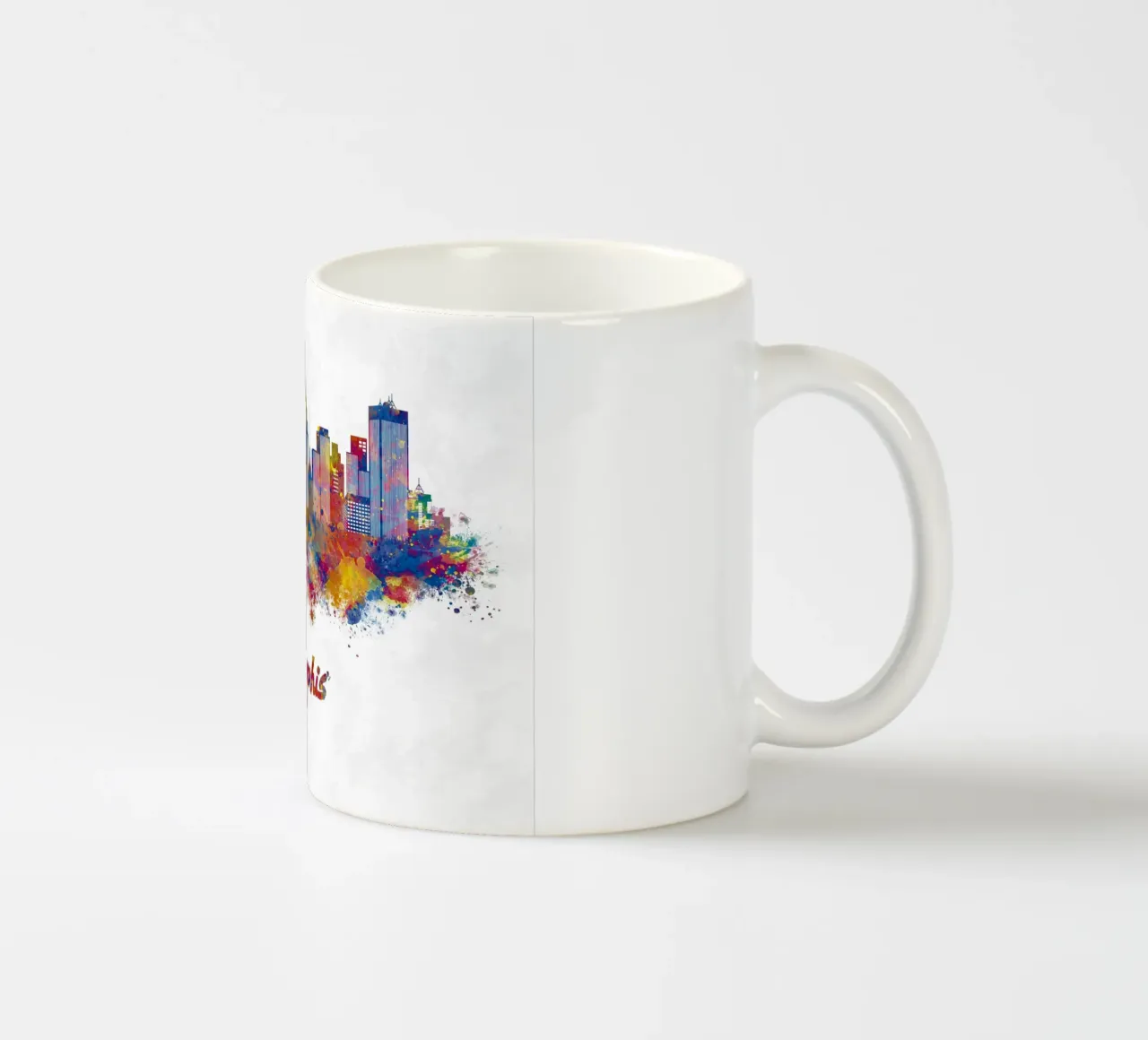 Lo skyline di Memphis in acquerello tazza in ceramica da ARTVI-SHOP