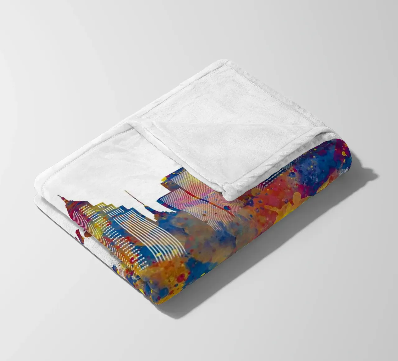 Lo skyline di Memphis in acquerello coperta in pile da ARTVI-SHOP