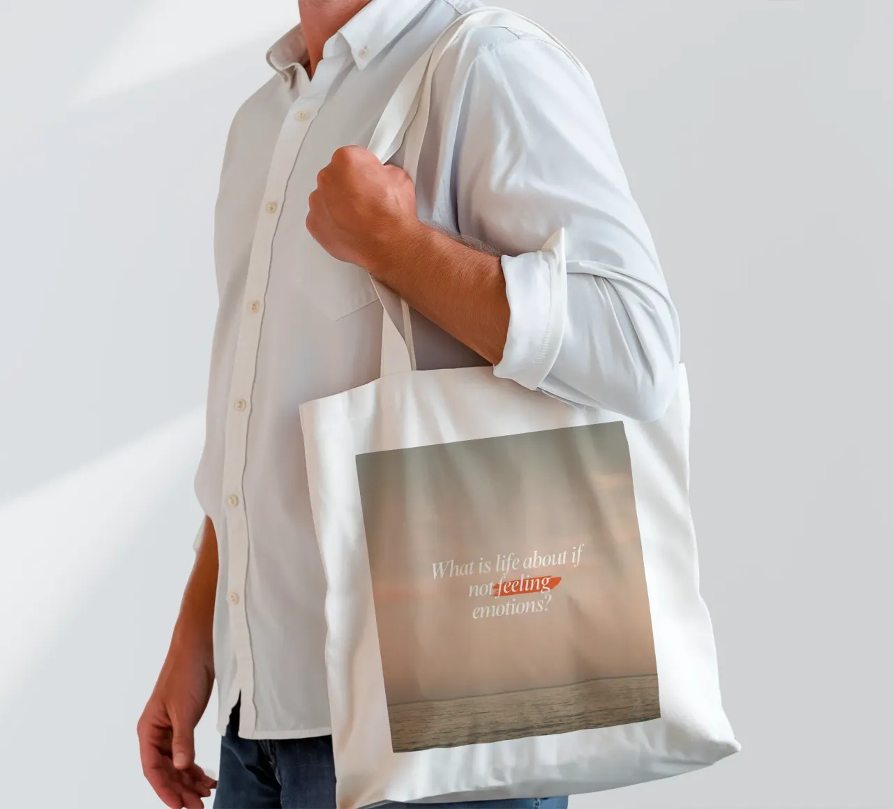 Feelings borsa in juta da Ambition Wall