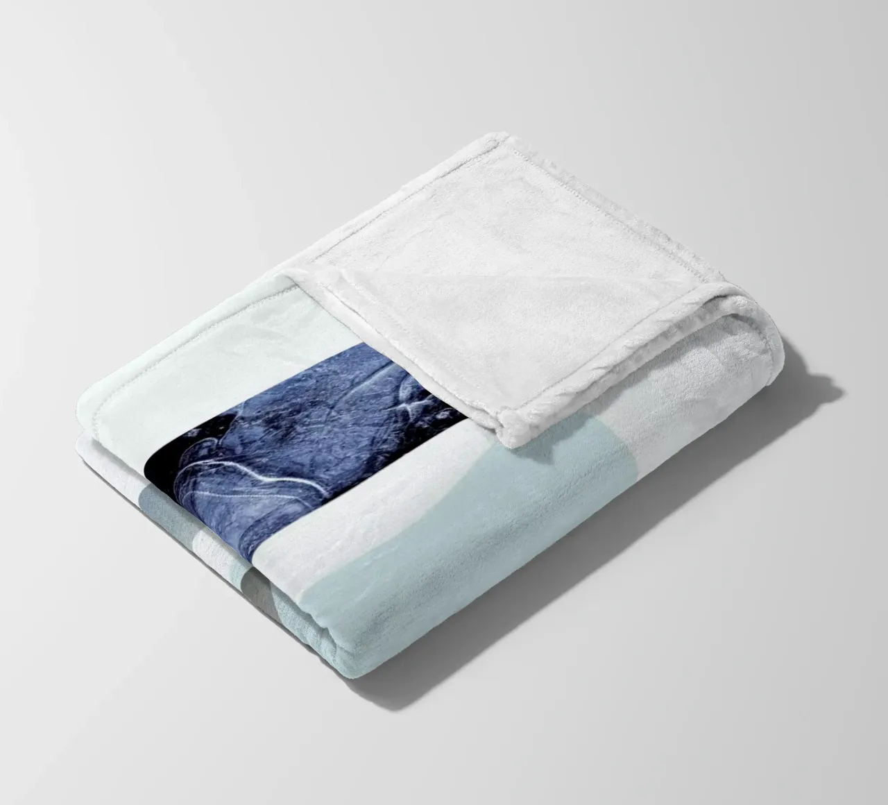 The Blues No.2 fleece blanket by petiteCAPS