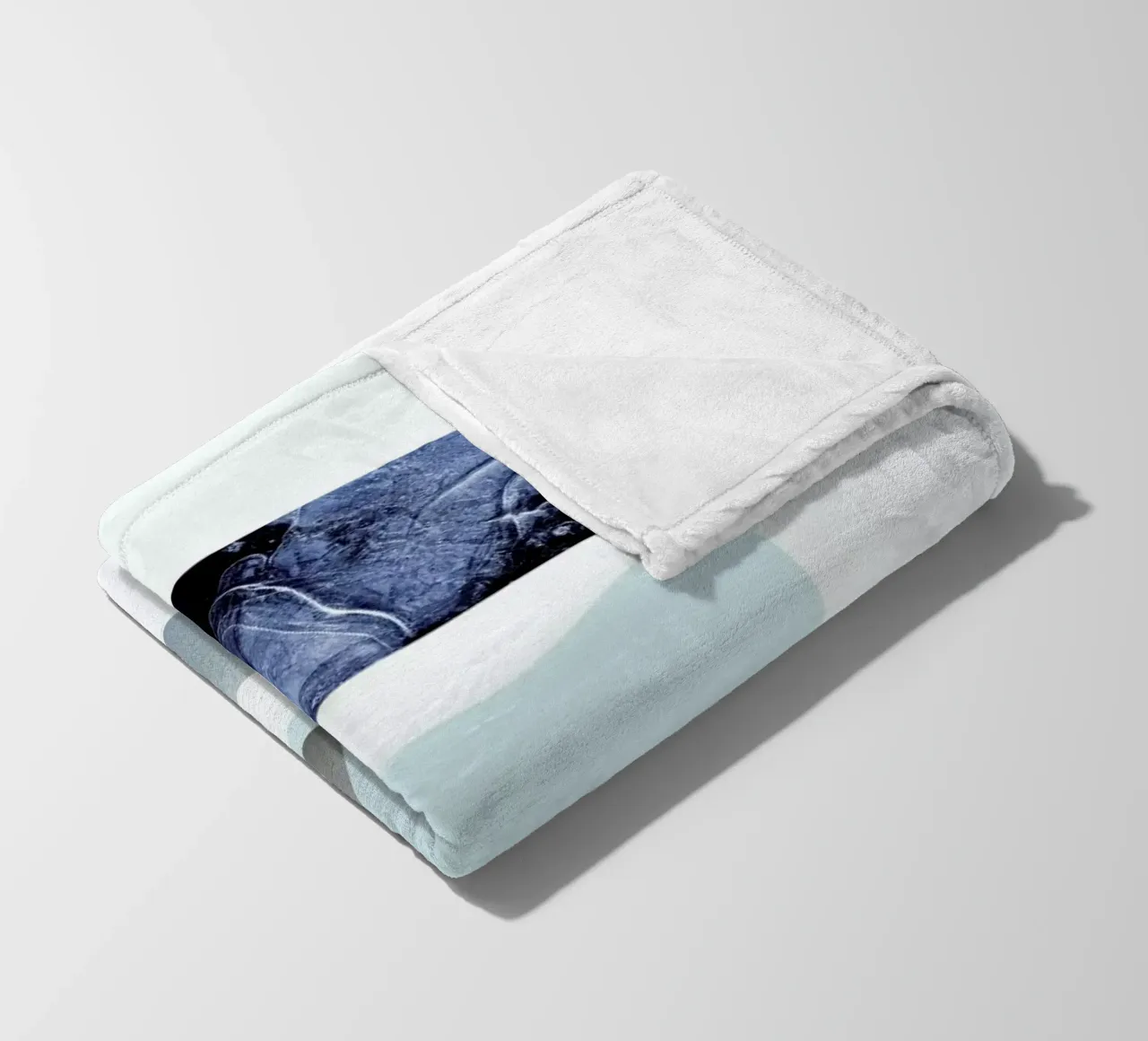 The Blues No.2 fleece blanket by petiteCAPS