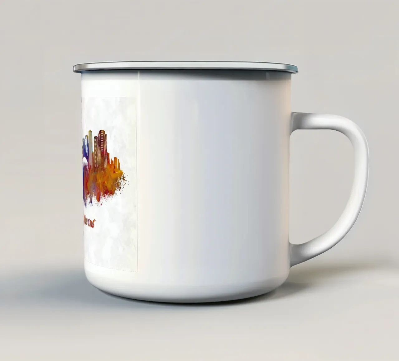 Lo skyline di New Orleans in acquerello tazza in smalto da ARTVI-SHOP