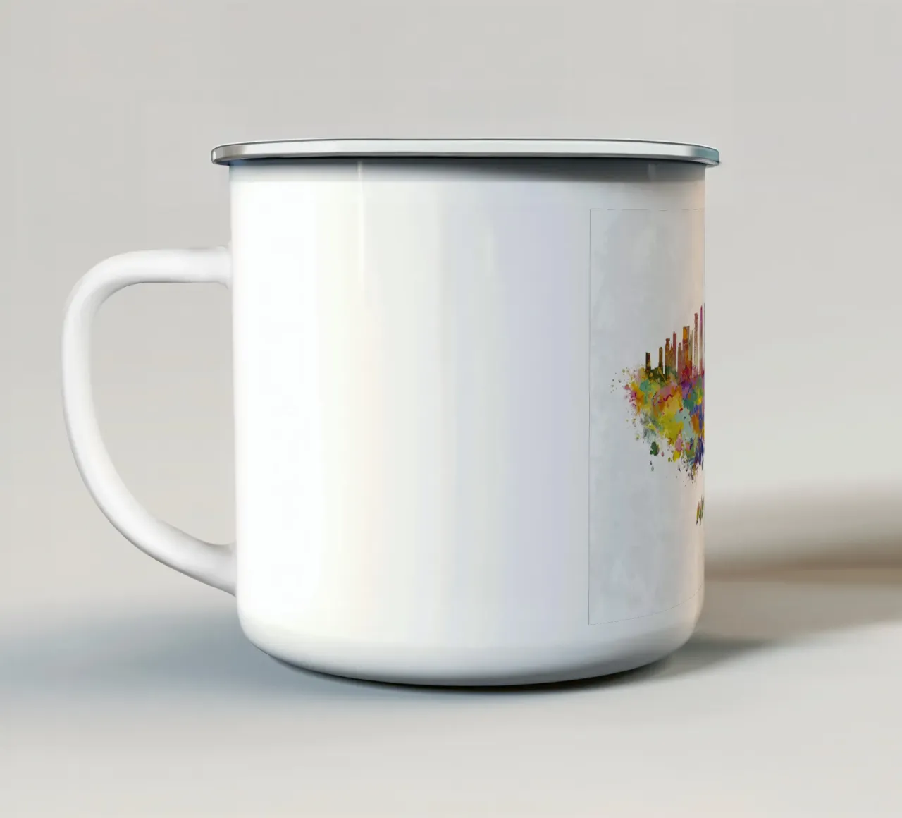 Lo skyline di New York in acquerello tazza in smalto da ARTVI-SHOP